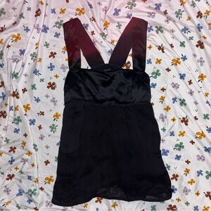 Diesel Y2K Black Silk Mesh Tank Top/Mini Dress - Size M (Designer)